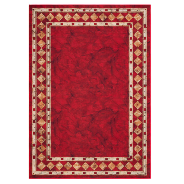 Vloerkleed Nora Karmozijnrood Klassiek Antislip