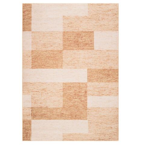 Vloerkleed Nora Bruin Geometrisch Antislip