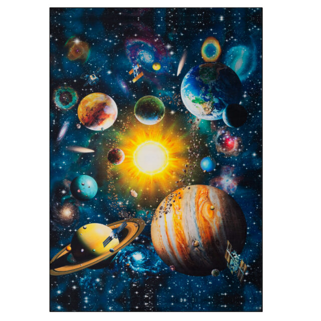 Vloerkleed Cosmo Game Planeten Antislip