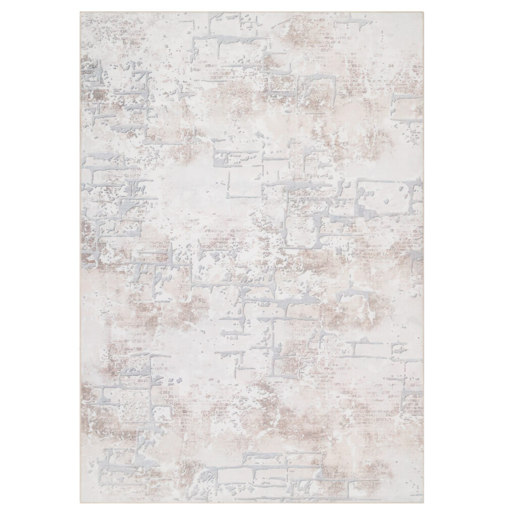 Vloerkleed Ash Beige Crème Antislip