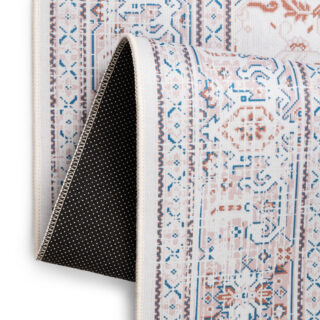 Vloerkleed Nora Crème Blauw Antislip