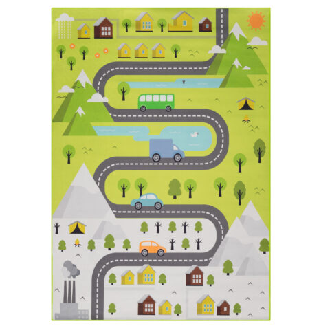 Kindertapijt Joy Groen Straat Antislip