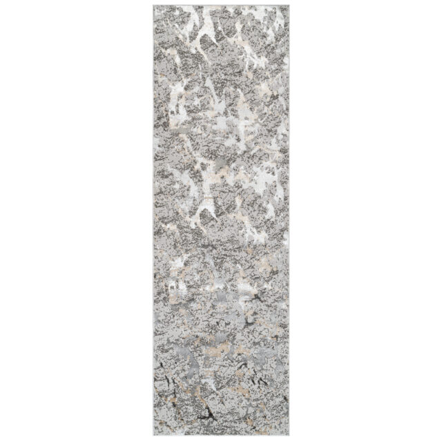 Loper Crystal Donkergrijs Beige Modern