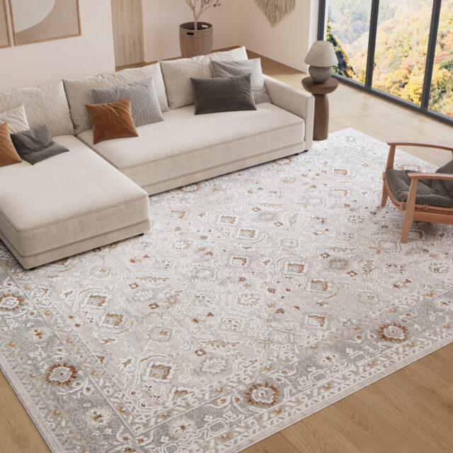 Vloerkleed Trend Beige Vintage Frame