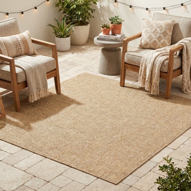 Buitenkleed Yucana Vierkant Beige