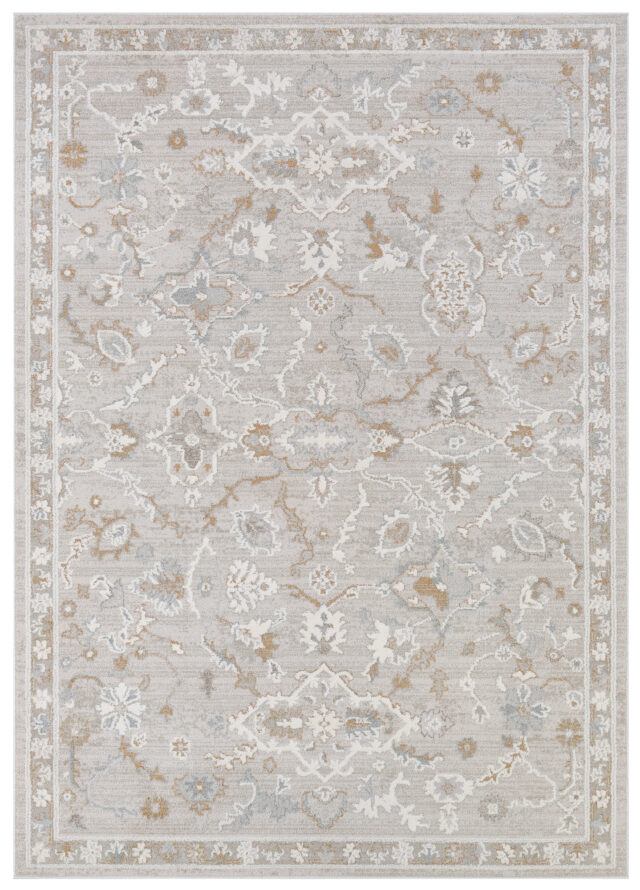 Vloerkleed Trend Beige Grijs Bloemrijk