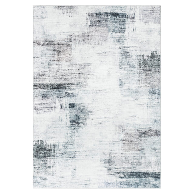Vloerkleed Venezia Grijs Marineblauw Abstract