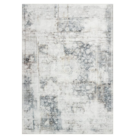 Vloerkleed Venezia Grijs Marineblauw Vintage