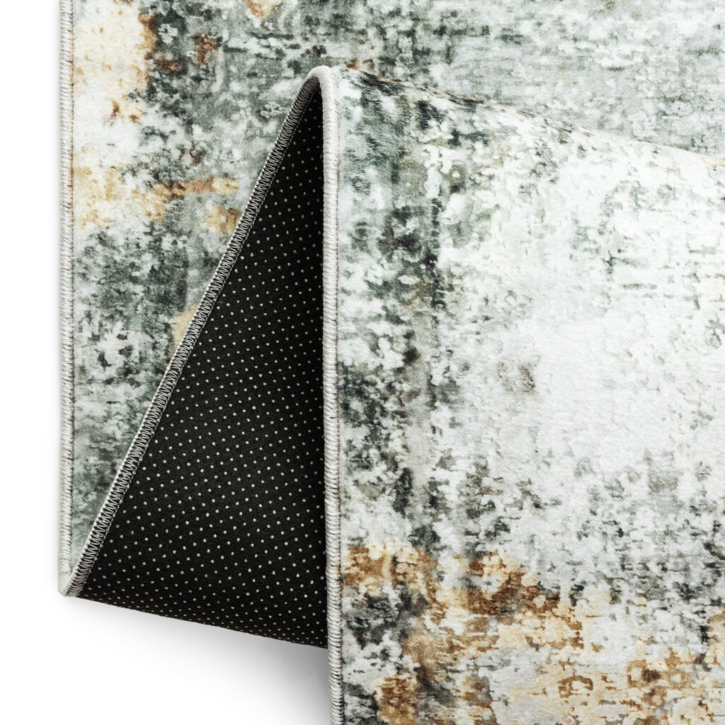 Vloerkleed Venezia Grijs Groen Abstract