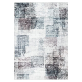 Vloerkleed Venezia Grijs Paars Geometrisch