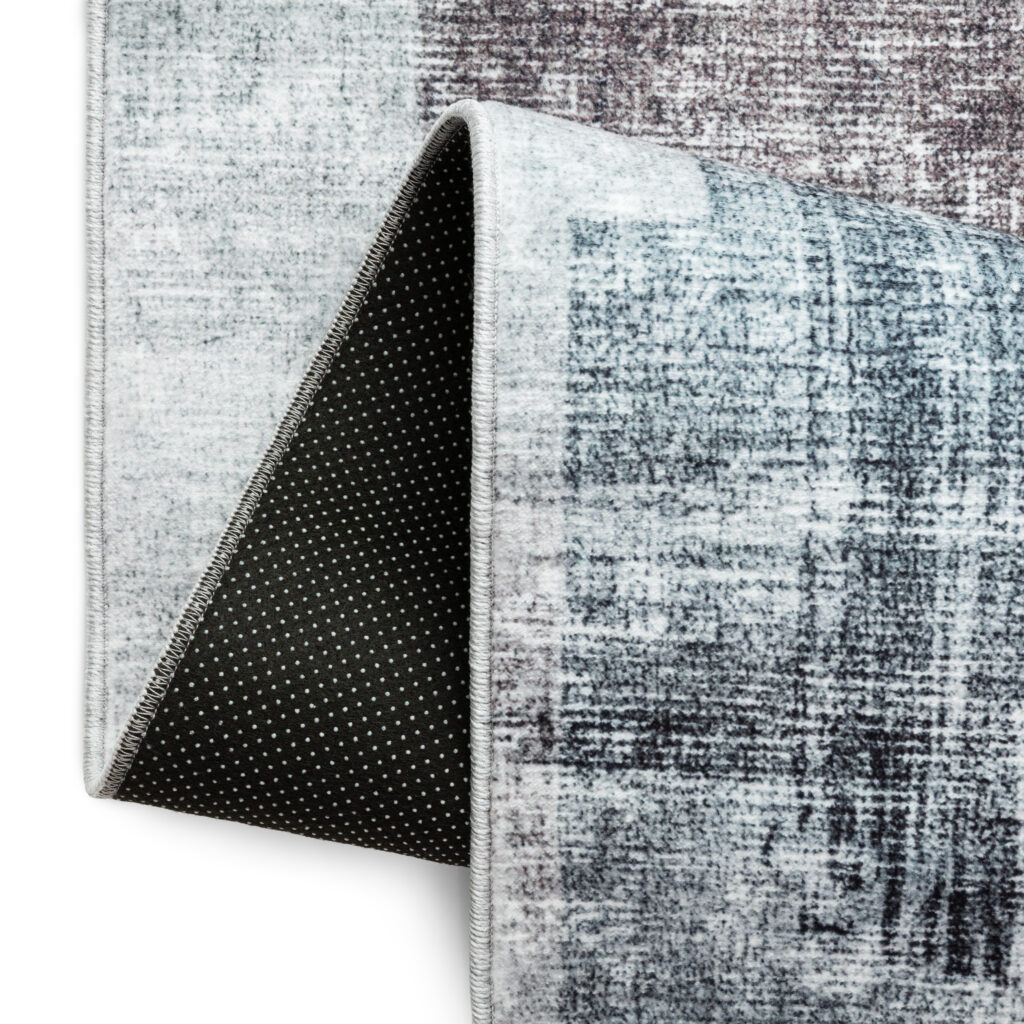 Vloerkleed Venezia Grijs Paars Geometrisch
