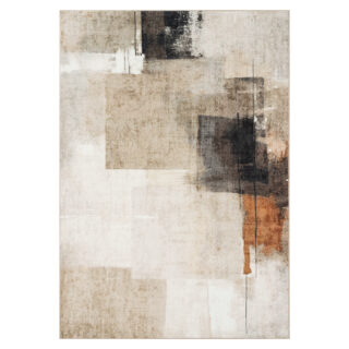 Vloerkleed Venezia Crème Bruin Abstract