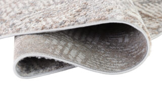 Vloerkleed Valley Rond Grijs Beige Geometrisch Vierkant