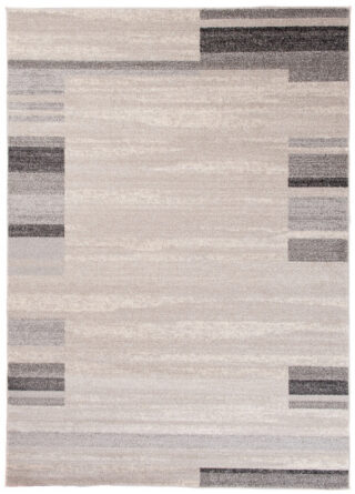 Vloerkleed Sari Licht Beige Grijs Rand