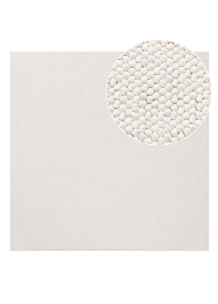 Vloerkleed Agra Vierkant Crème Modern