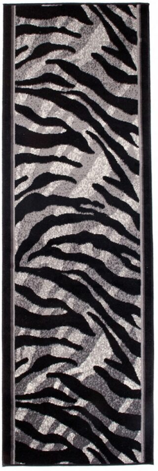 Loper Dream Grijs Zwart Dierenprint