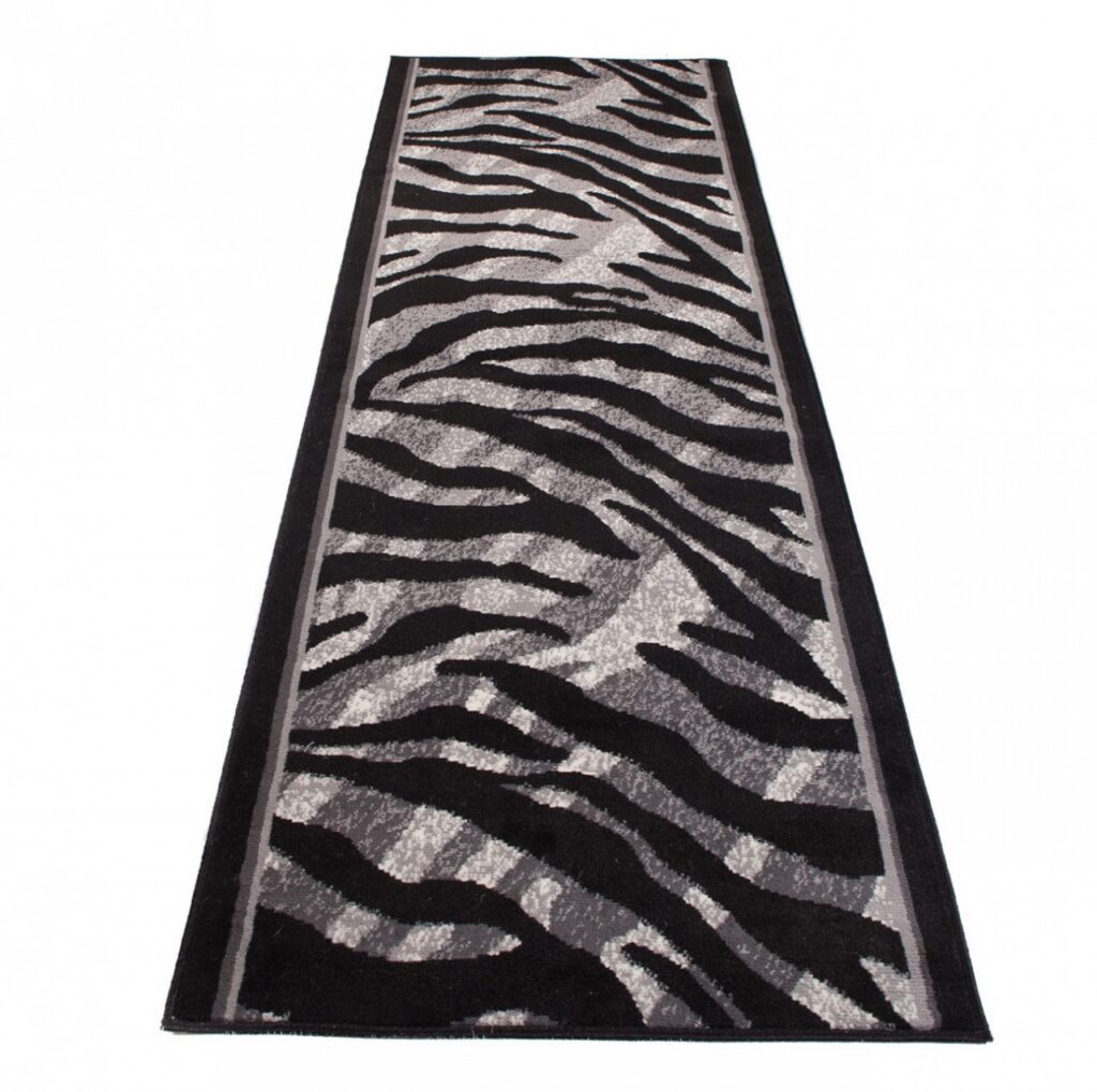 Loper Dream Grijs Zwart Dierenprint