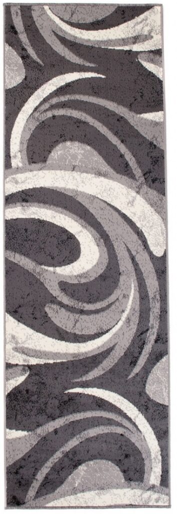 Loper Dream Abstract Grijs Dunne Golven
