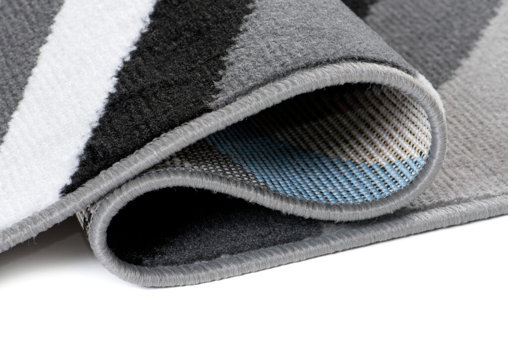 Loper Maya Grijs Blauw Geometrisch Lijnen