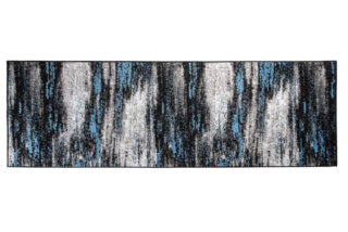 Loper Maya Grijs Zwart Blauw Abstract