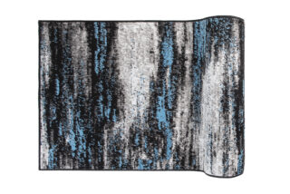 Loper Maya Grijs Zwart Blauw Abstract