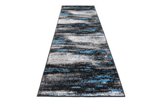 Loper Maya Grijs Zwart Blauw Abstract