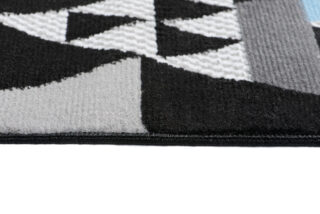 Loper Maya Grijs Blauw Geometrisch Driehoeken
