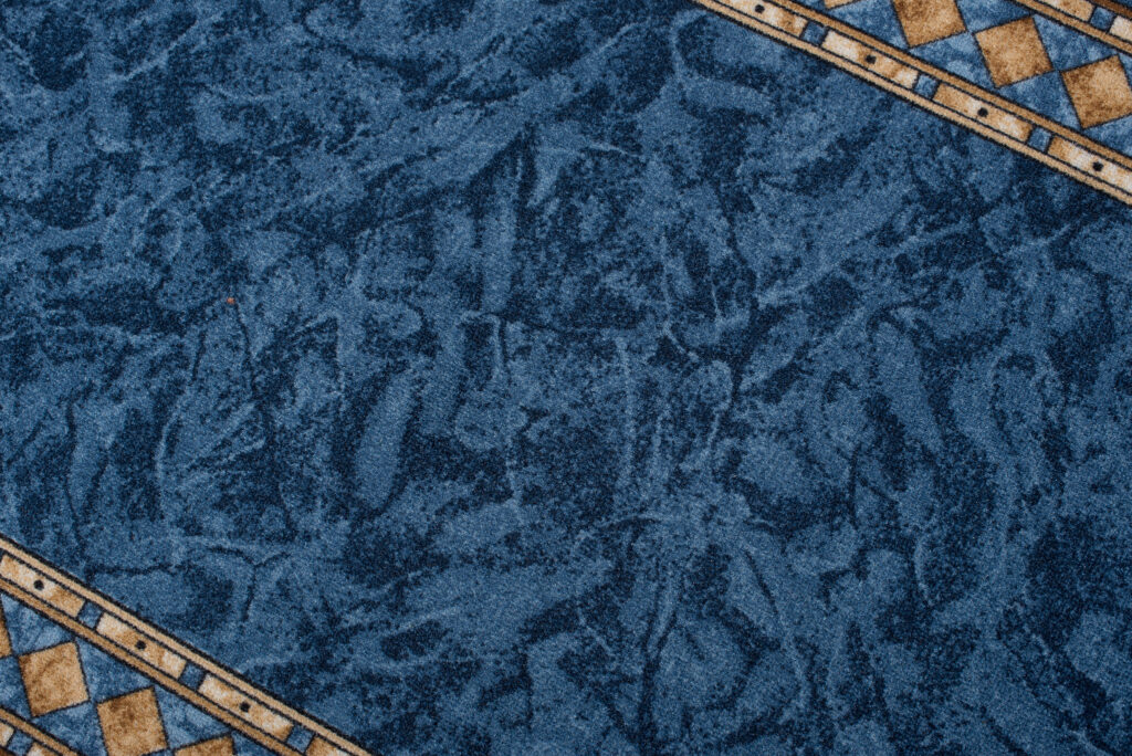 Loper Antislip Blauw Ornamenten
