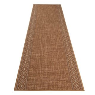 Loper Antislip Bruin Ruiten