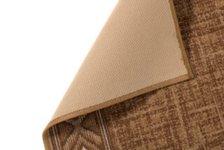 Loper Antislip Bruin Ruiten