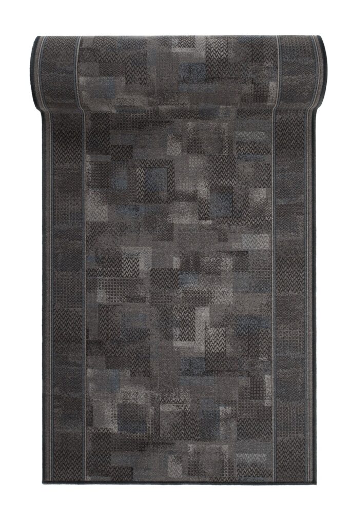 Loper Antislip Donkergrijs Marineblauw
