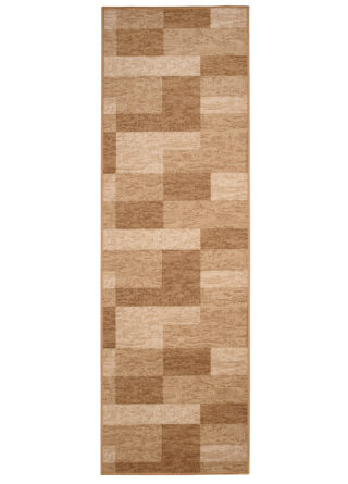 Loper Antislip Beige Geometrisch
