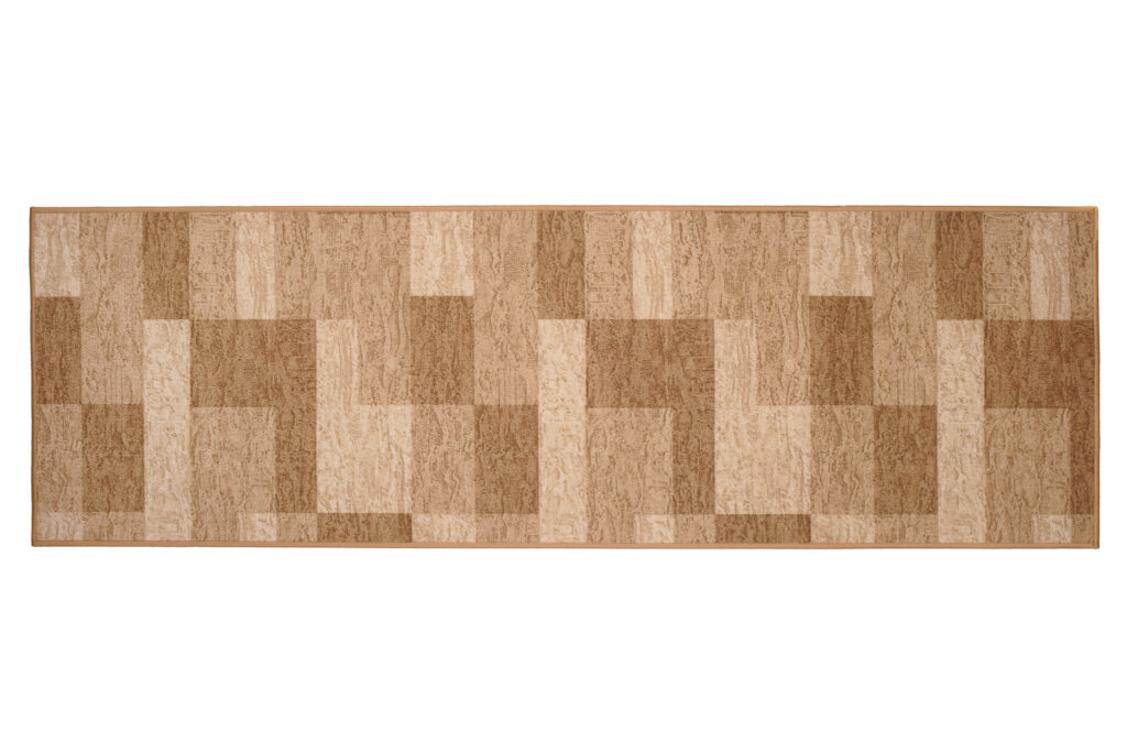 Loper Antislip Beige Geometrisch