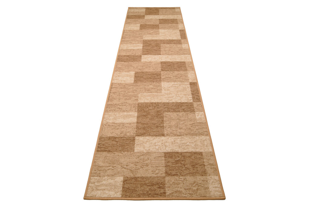 Loper Antislip Beige Geometrisch