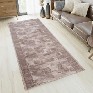 Loper Antislip Beige Patchwork