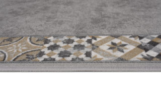 Loper Antislip Grijs Mozaïek