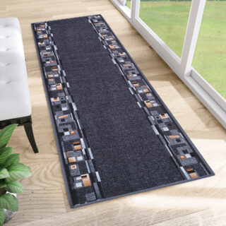 Loper Antislip Grafiet Rand