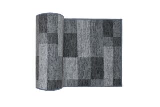 Loper Antislip Grijs Geometrisch