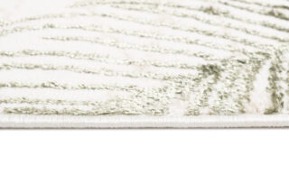 Loper Crystal Beige Groen Bladeren