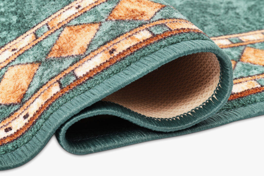Loper Antislip Groen Ornamenten