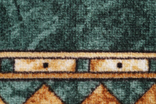 Loper Antislip Groen Ornamenten