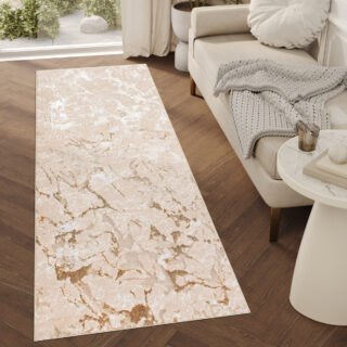 Loper Crystal Beige Bruin Abstract