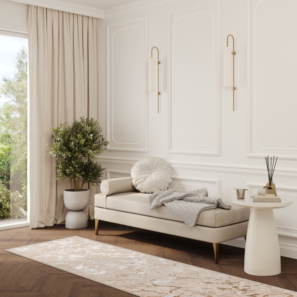 Loper Crystal Beige Bruin Abstract