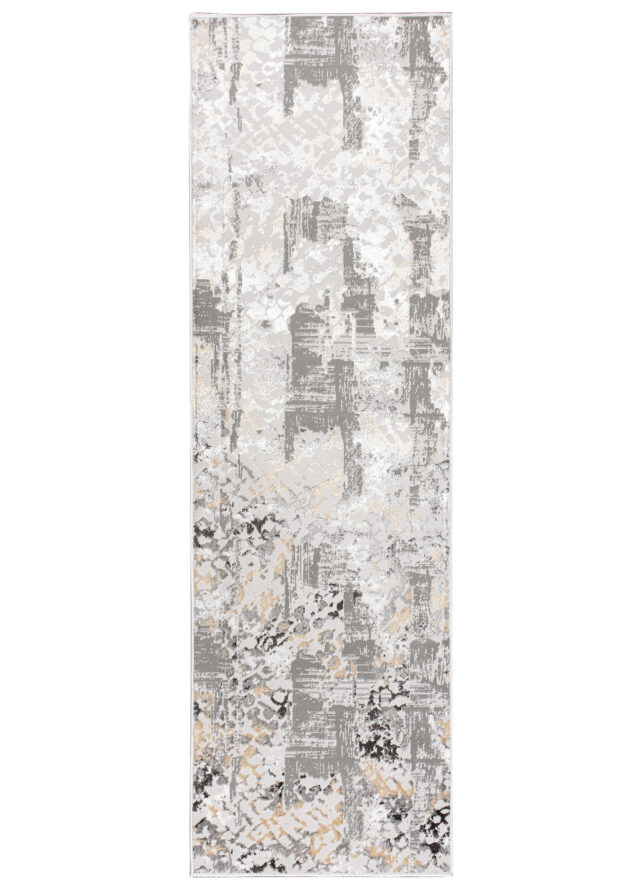 Loper Crystal Donkergrijs Retro