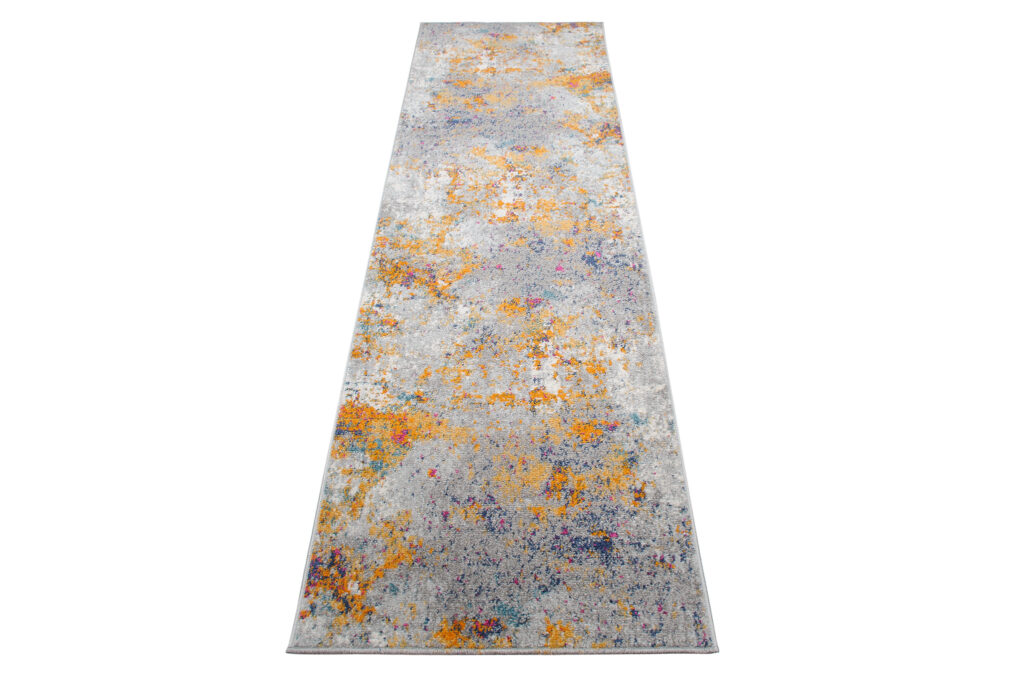 Loper Lazur Grijs Veelkleurig Abstract