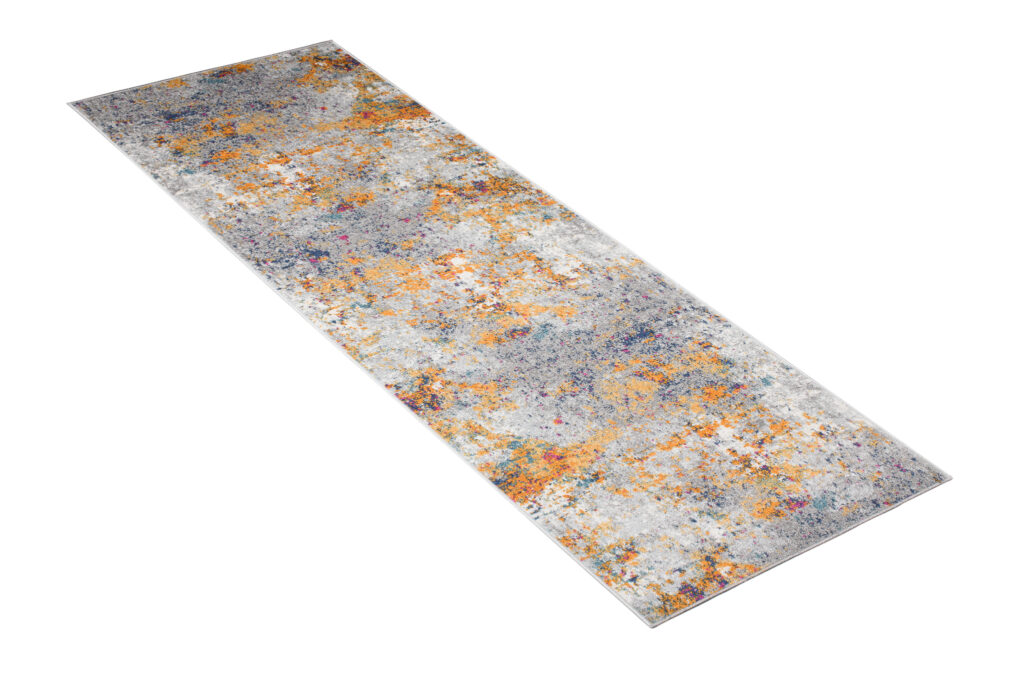 Loper Lazur Grijs Veelkleurig Abstract