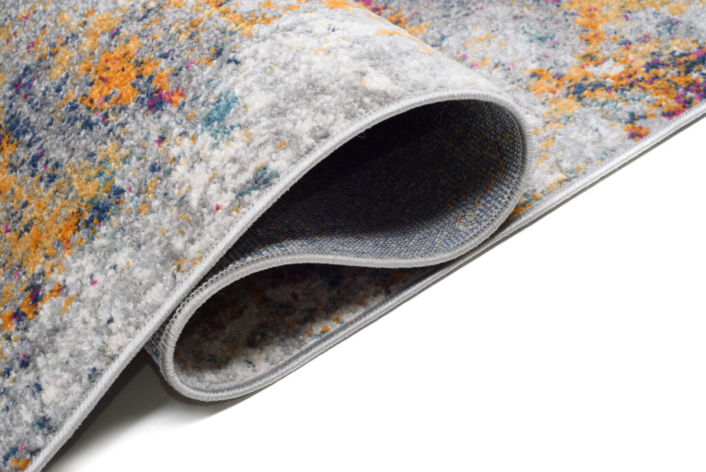 Loper Lazur Grijs Veelkleurig Abstract