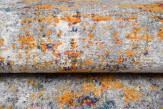Loper Lazur Grijs Veelkleurig Abstract