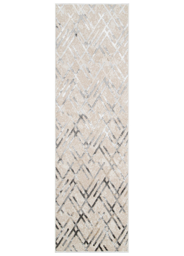 Loper Crystal Grijs Beige Ruiten