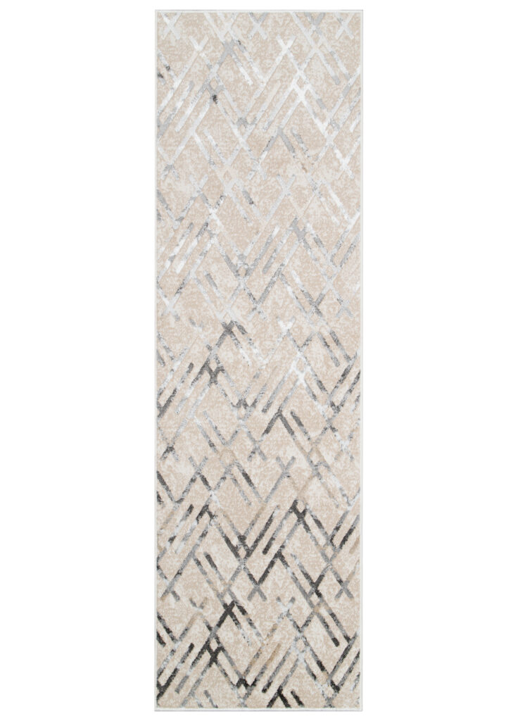 Loper Crystal Grijs Beige Ruiten